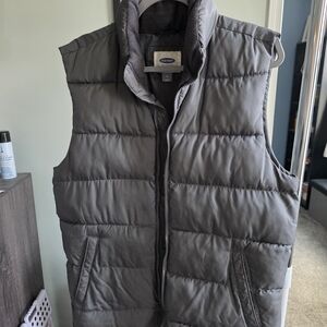 Old Navy Charcoal Puffer Vest